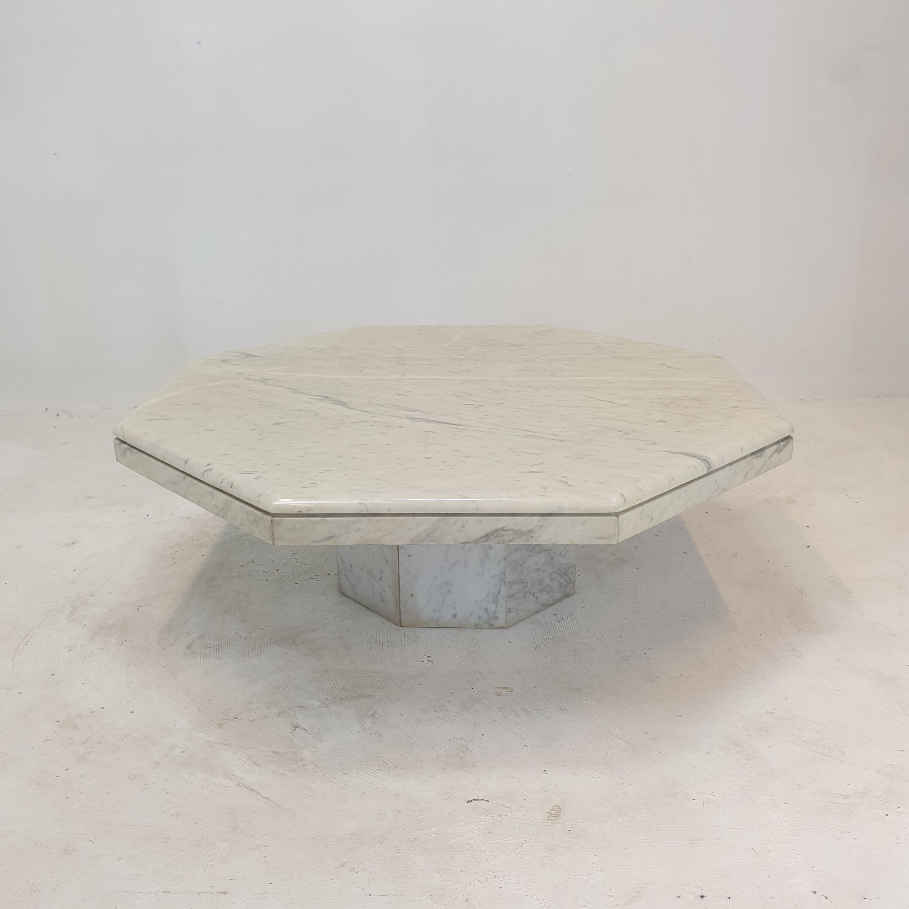 Italian Marble Octagon Coffee Table, 1980's