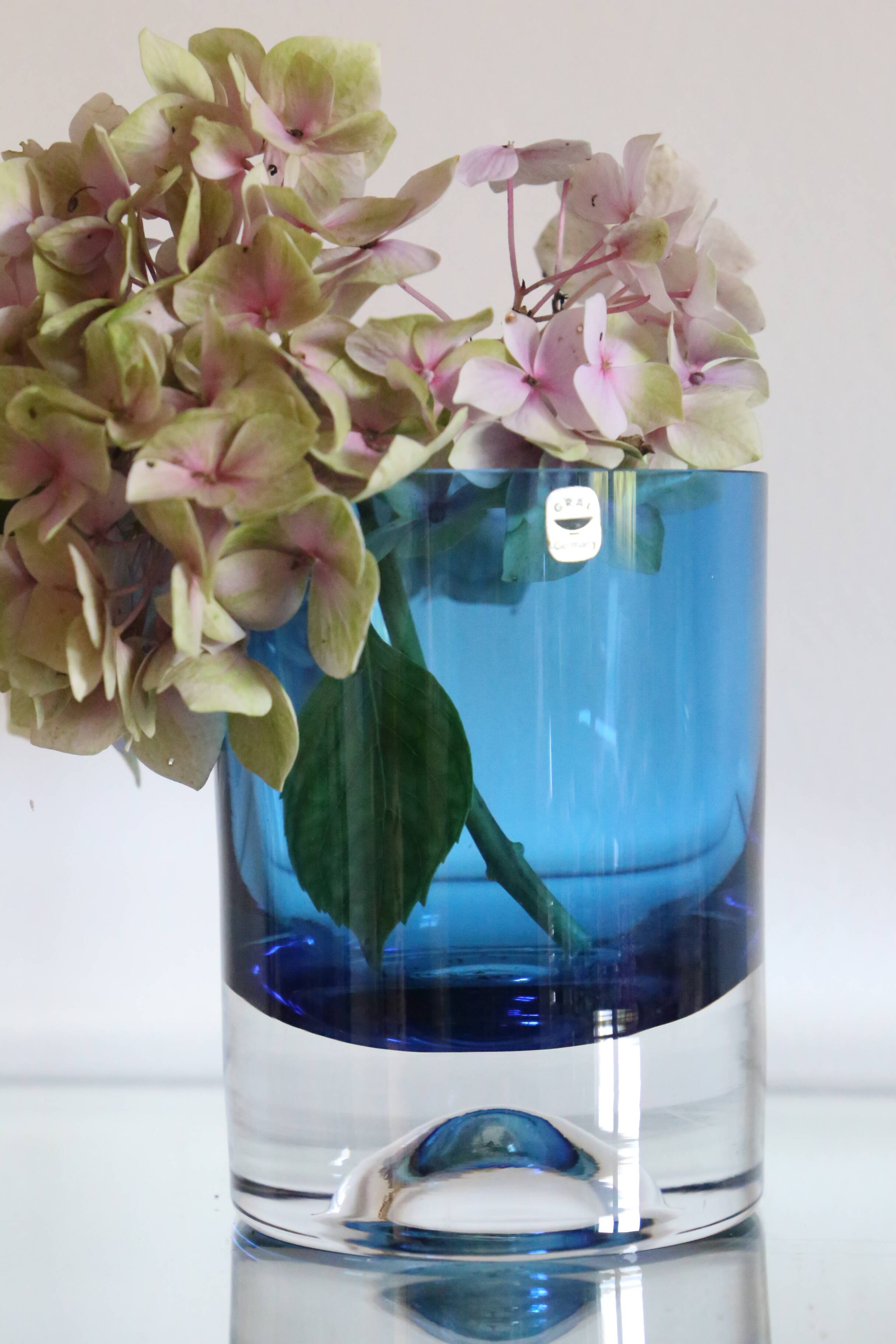 Gral Germany vase, 1965, blue, vintage