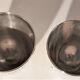 Vintage vase duo made of silver metal