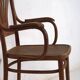 Ancienne chaise de bureau en bois courbé (c.1920)