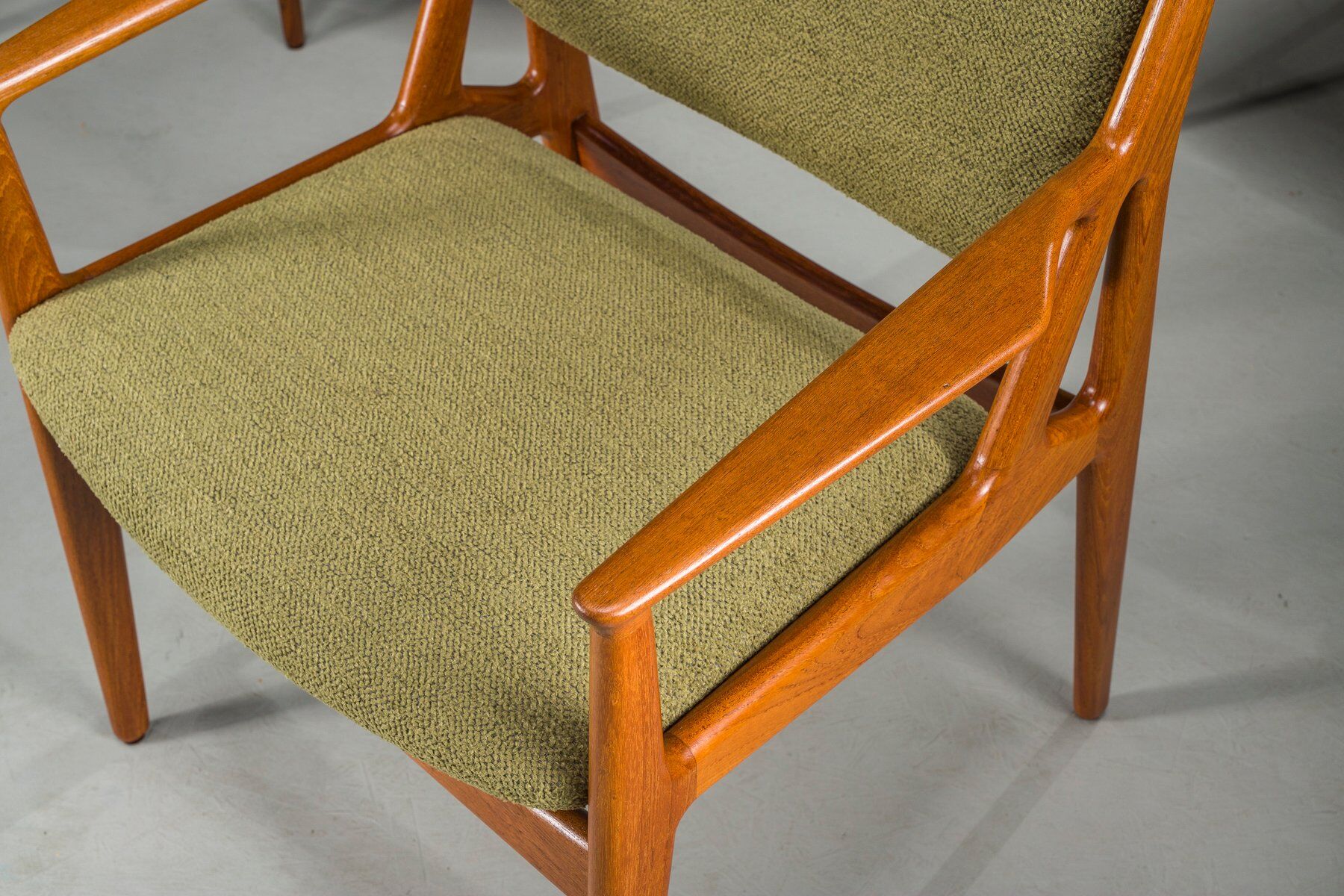 Danish Ella chairs in teak attributed to Arne Vodder for Vamo Sønderborg, 1960s, set of 6