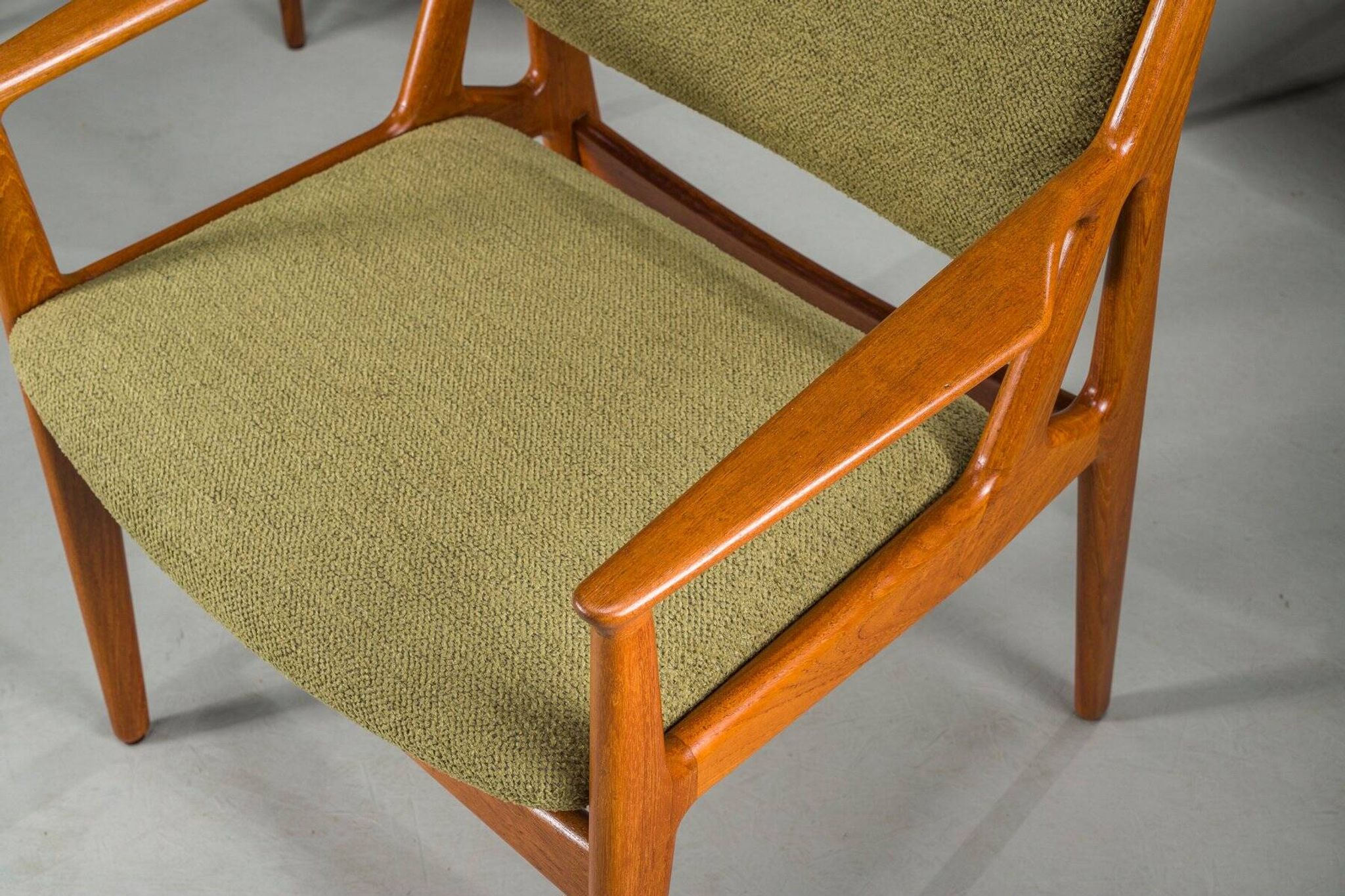 Danish Ella chairs in teak attributed to Arne Vodder for Vamo Sønderborg, 1960s, set of 6