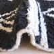 Tapis berbère noir et blanc
