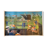 Ogé-Hachette poster "the stadium / the menagerie"