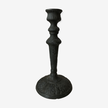 Old cast iron candlestick