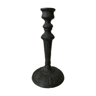 Old cast iron candlestick