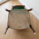 Pair of Empire armchairs in wood and green velvet