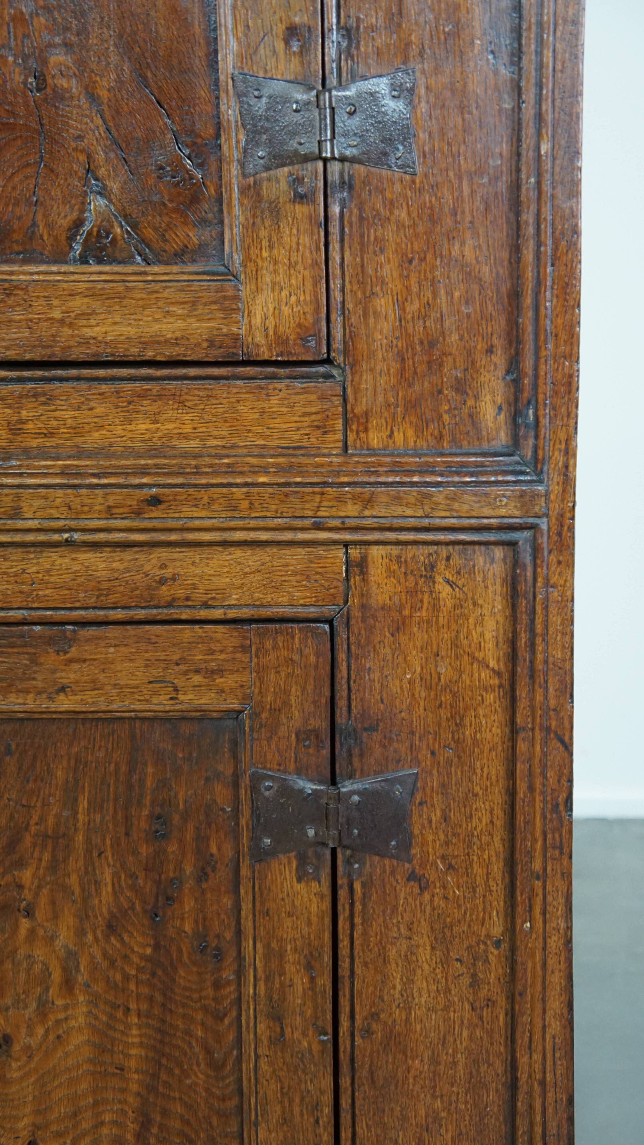 Antique oak cabinet with 4 doors from the 18th century
