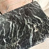 Cheminée de style Louis XV en marbre vert des Alpes circa 1900