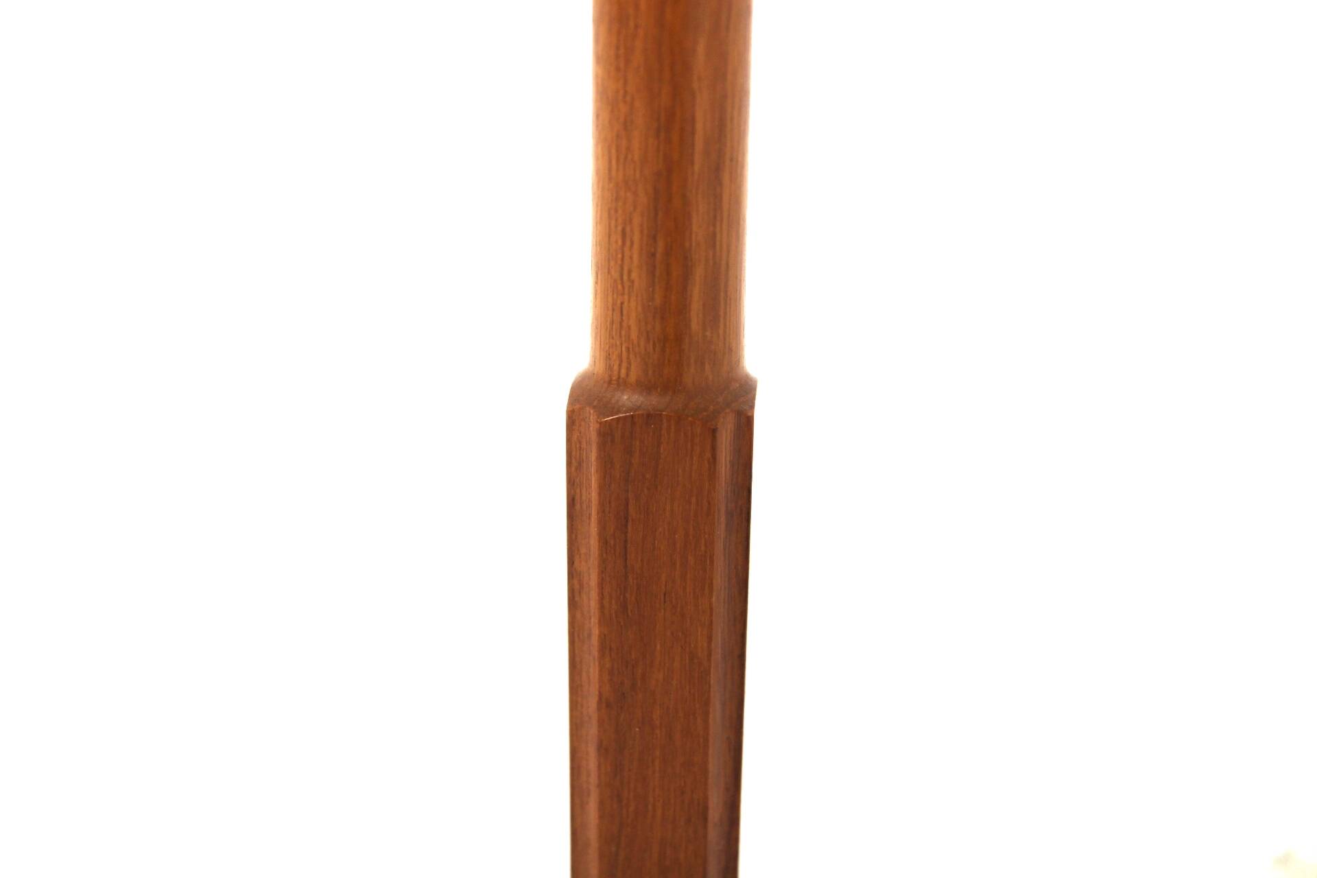 Scandinavian floor lamp in teak and metal, Sweden, 1960