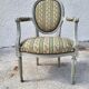 Louis XVI medallion armchair grey n°16