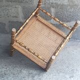 Chaise d'angle bobbin hollandaise doree