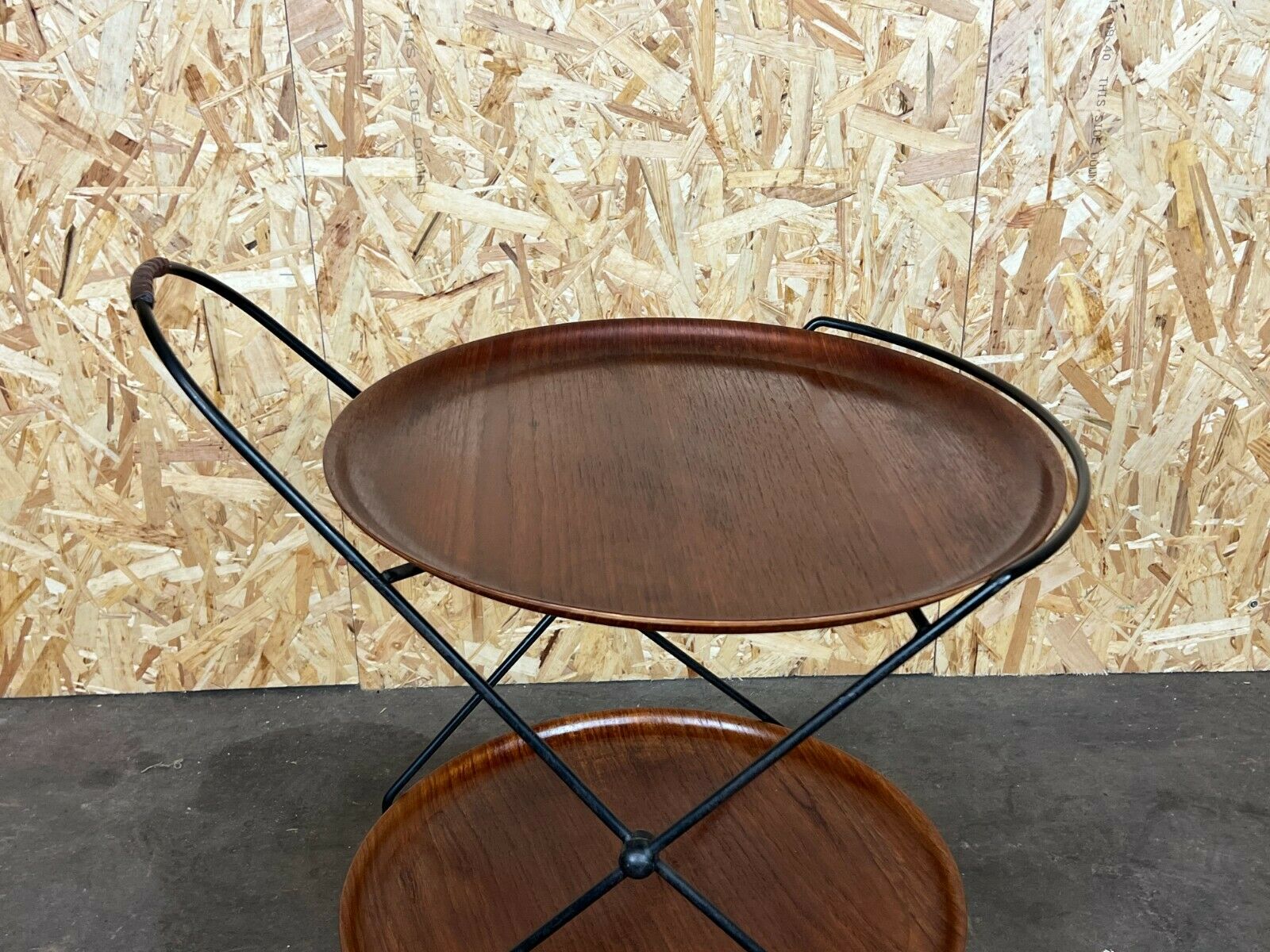 60s 70s teak serving trolley Jie Gantofta String Serving Trolley Sweden 60s