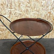 60s 70s teak serving trolley Jie Gantofta String Serving Trolley Sweden 60s