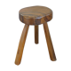 Brutalist stool, 70s, in olive tree