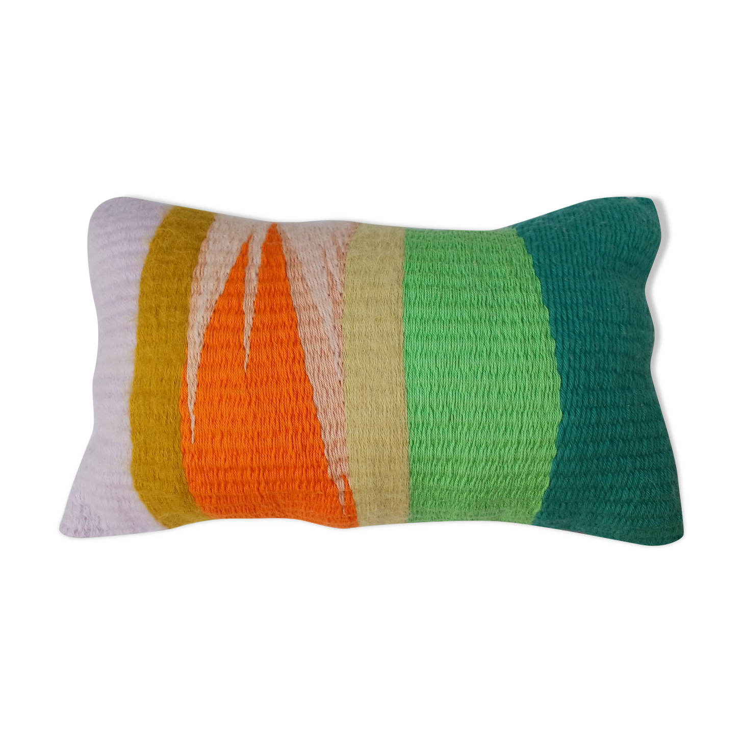 Wool weaving cushion