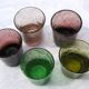 5 gobelets vintage en verre bullé de Biot