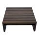 Vintage slatted coffee table design Wenge solid 70s minimalist