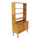 Scandinavian oak chest of drawers-bookcase, Sweden, 1960