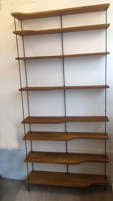 Industrial shelf wood and metal