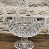 Large cut crystal bowl signed Tyrone – Irish Crystal with label