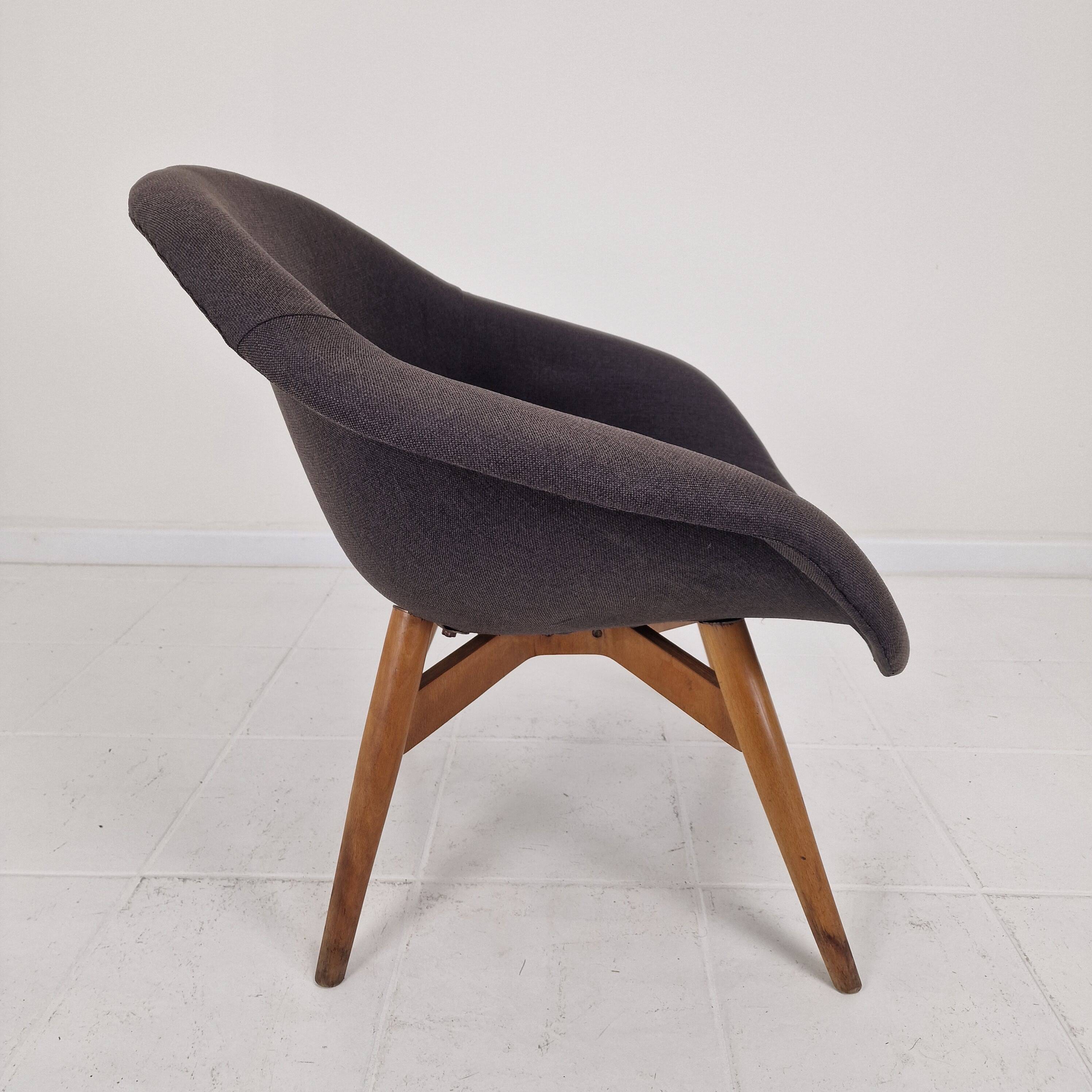 Set of 2 Bucket Lounge Chairs by Miroslav Navrátil for Vertex, 1960's