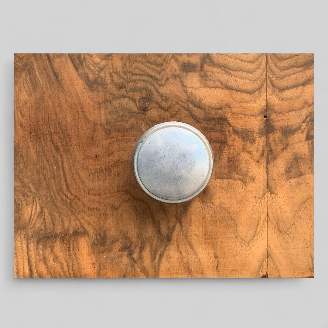 Art Deco chest of drawers in raw walnut burl