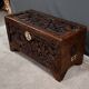 Large Camphor Wood Carved Chest, China – Mid 20th Century