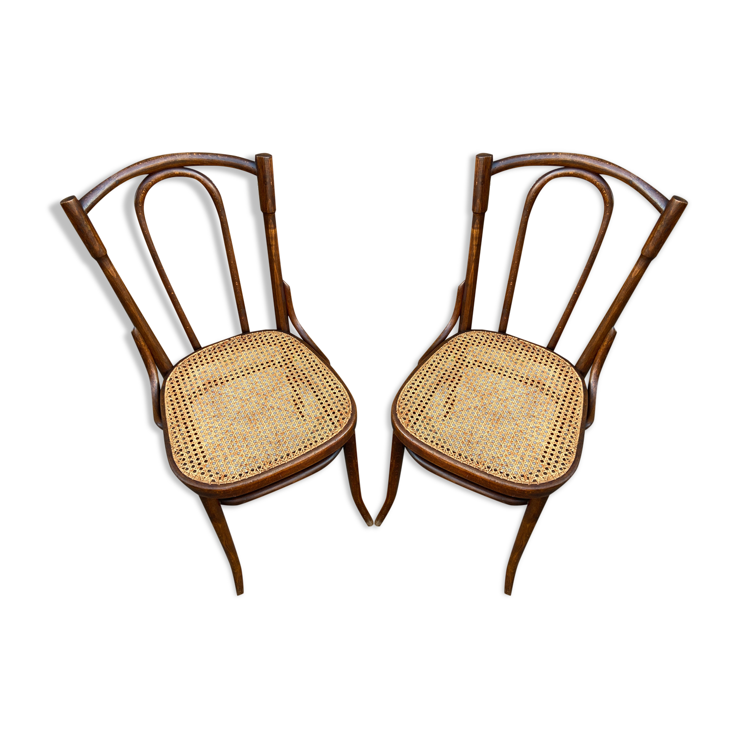 2 chairs bistro Thonet Nr 56 curved wood