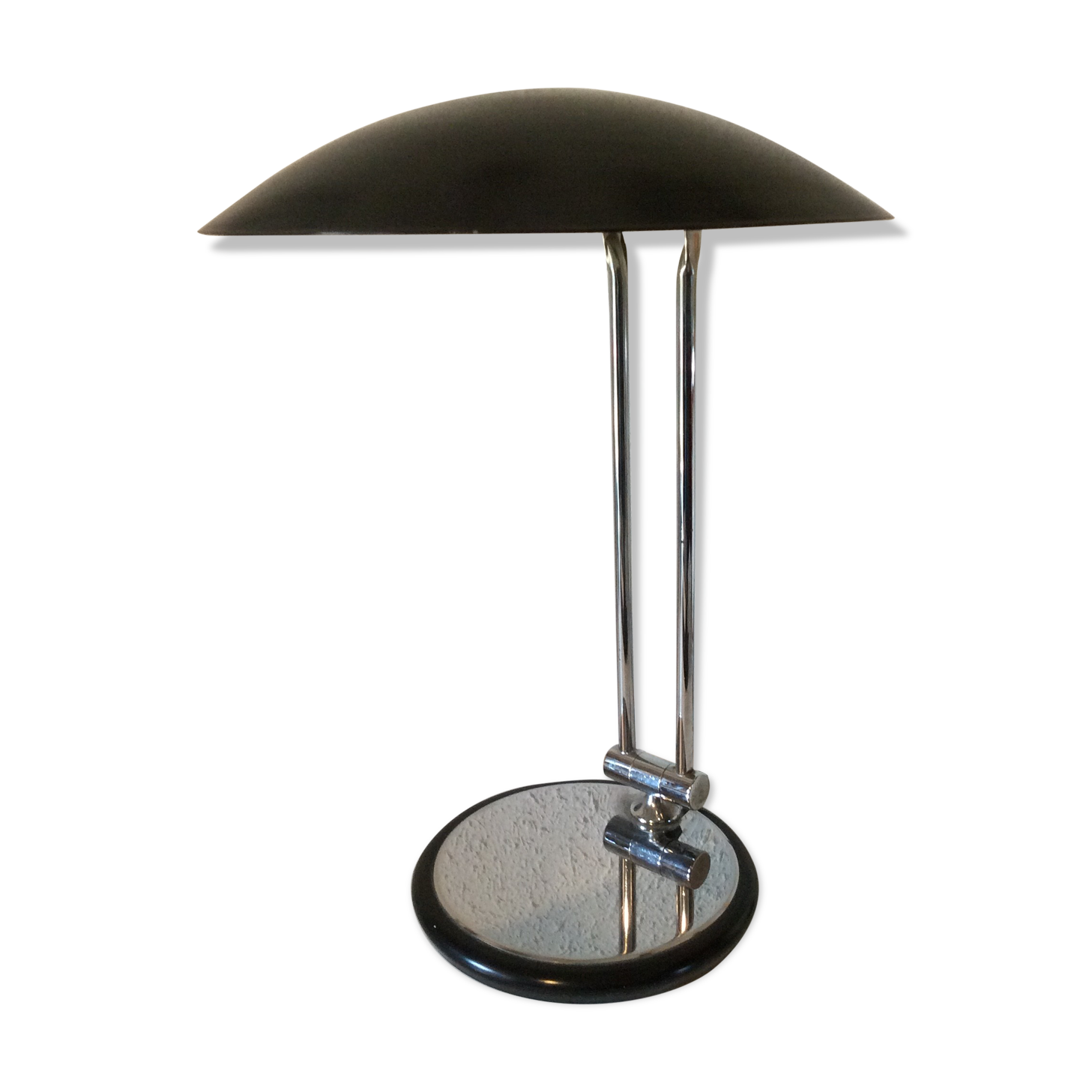 Black vintage Aluminor lamp