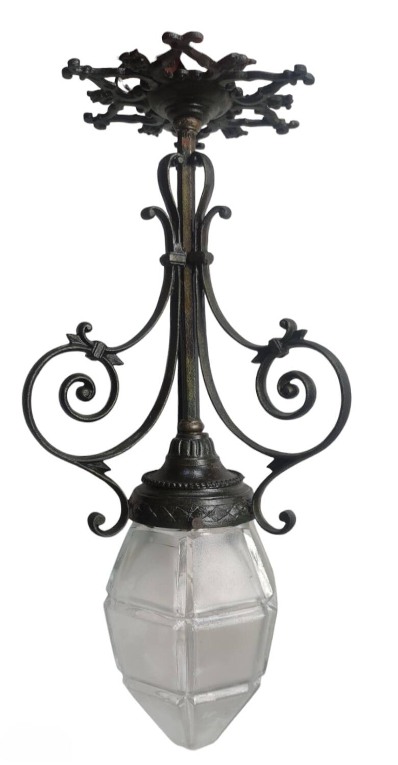 Art deco chandelier suspension