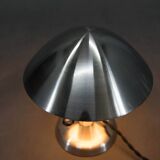 Bauhaus  Nickel "Mushroom" Table Lamp, Czechoslovakia, 1930s