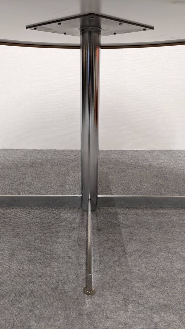 Table ronde de salle à manger dlg Warren Platner, Italie vers 1970