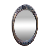 Important wooden wall mirror with stucco in Art Deco style/period - 65 x 44 cm
