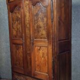 Large antique walnut wardrobe – Louis XV period – 2 doors – 18th century