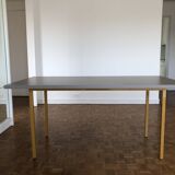 Hay two-tone dining table l160 ochre/light grey