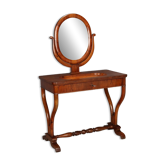 Coiffeuse ancienne en noyer avec tiroir, XIXe siècle
