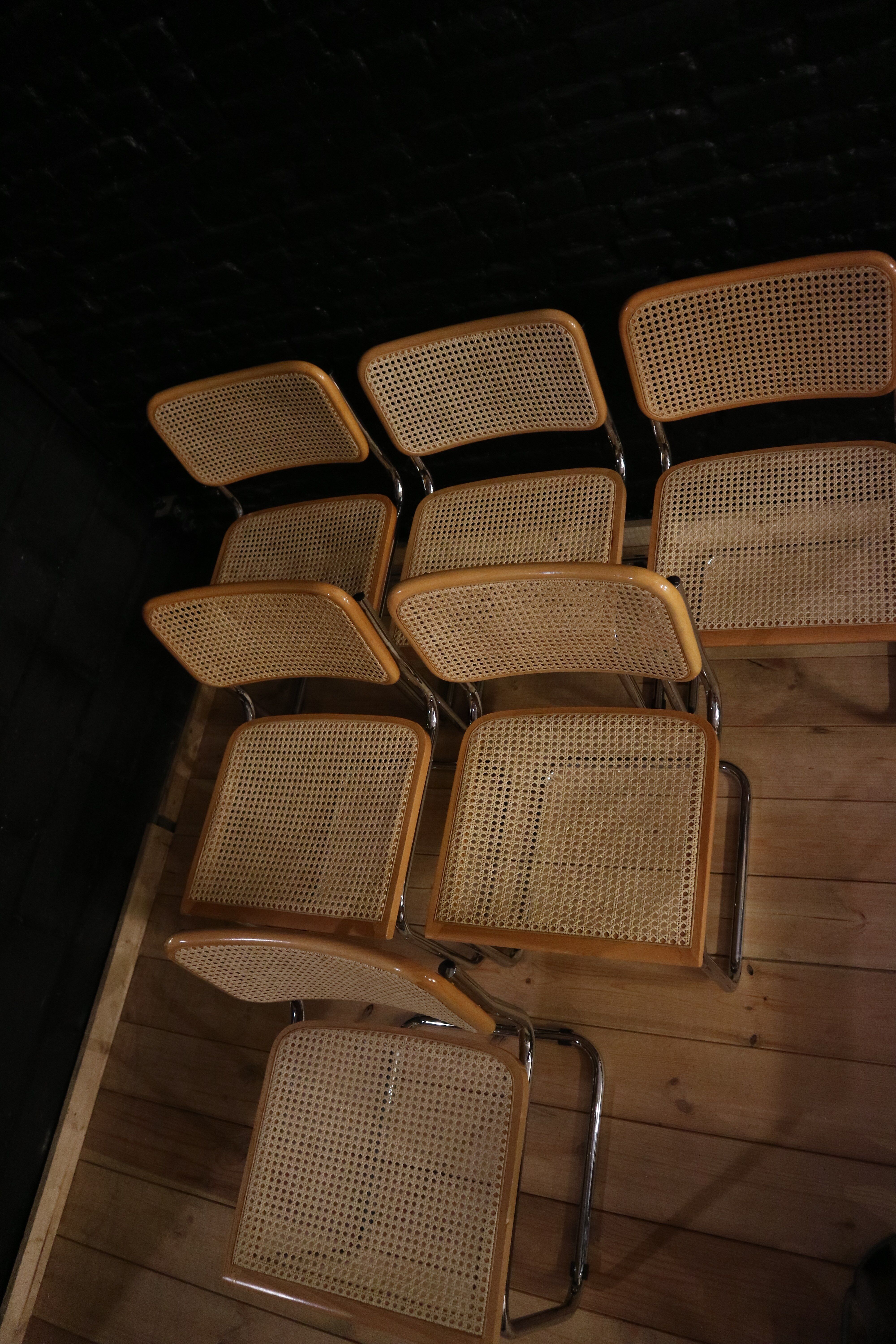 Set of 6 chairs design by Marcel Breuer model B32