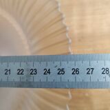 Bicolour glass bowl-shaped lampshade