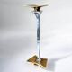 Brutalist candleholder by David Marshall, bronze and aluminium, Spain, 1970s