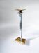 Brutalist candleholder by David Marshall, bronze and aluminium, Spain, 1970s