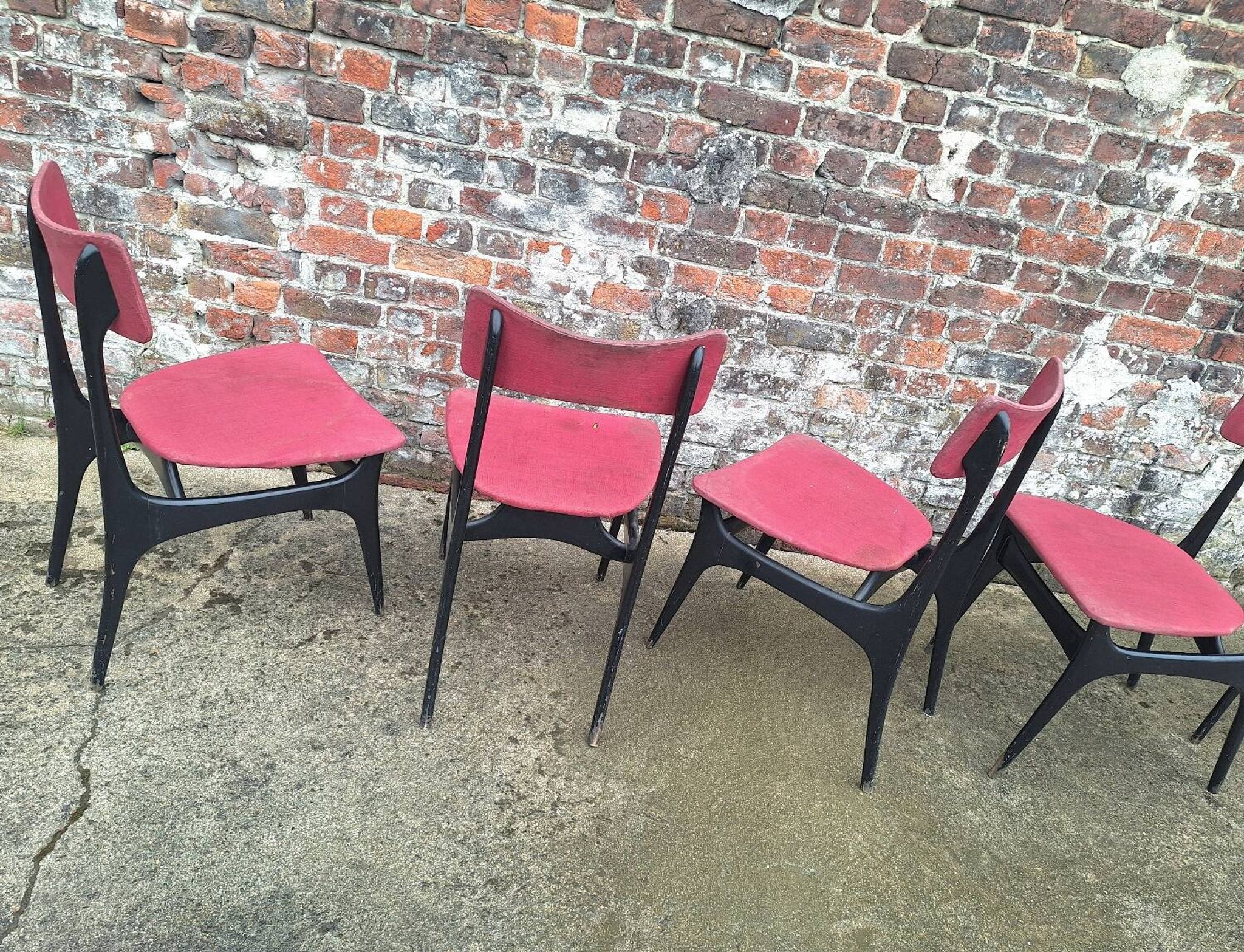 Set of 6 vintage Alfred Hendrickx chairs for Belform model S3