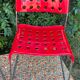 Omstak chair by Rodney Kinsman, vintage red metal.