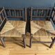 Paire de fauteuils anciens dits "Bobine"