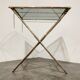 Table pliante en bambou faux vintage, années 1950