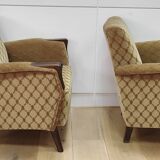 Set of 2 armchairs mid-century