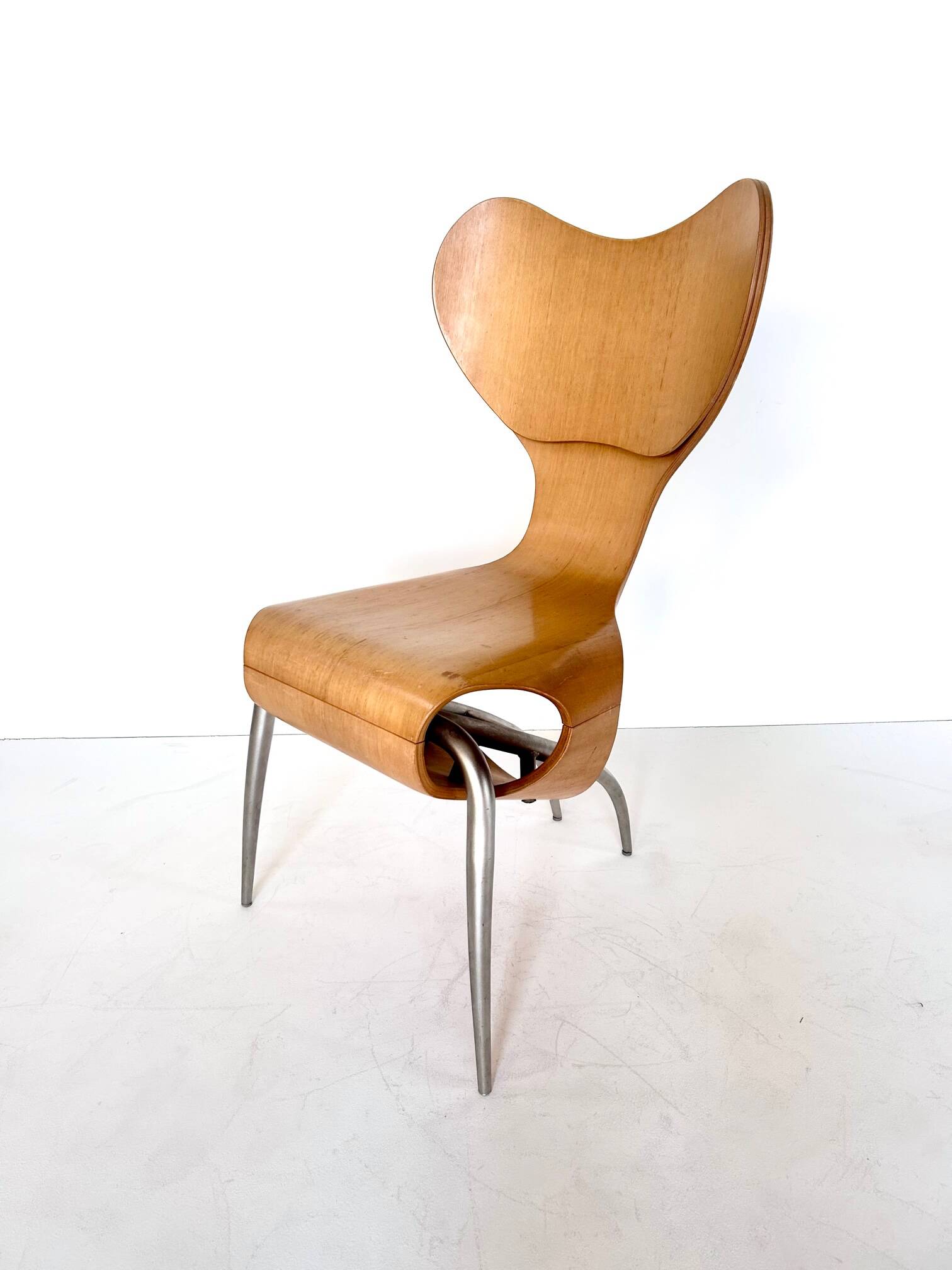 Empty chair by Ron Arad for Driade, 1993