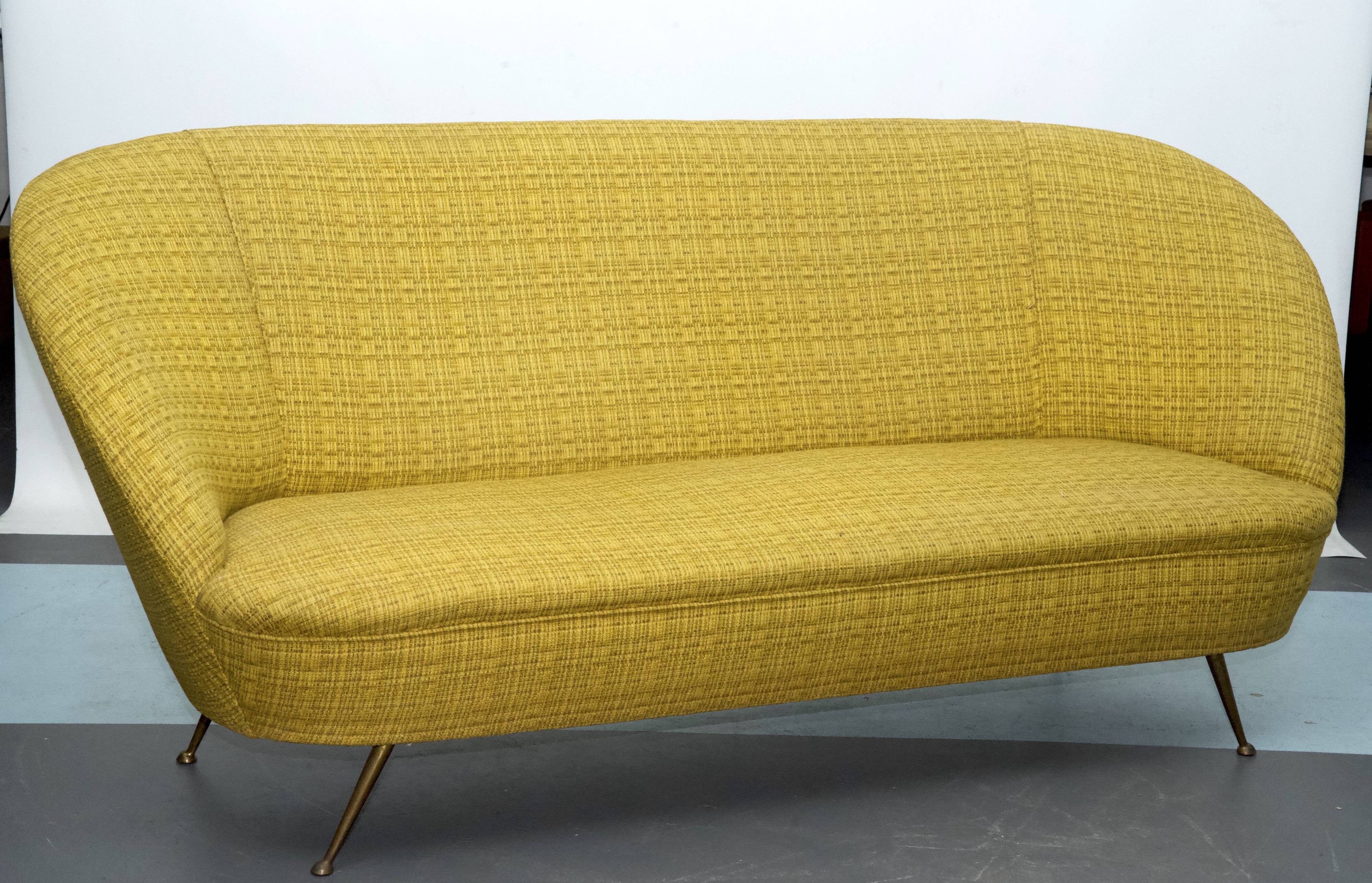 Two-Seater Sofa in the Style of Ico Parisi, Italy, 1950s