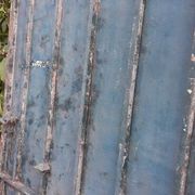 Solid gate, garden iron, H227x110cm, old, exterior door