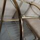 Bench armchair furniture chrome gold 70s